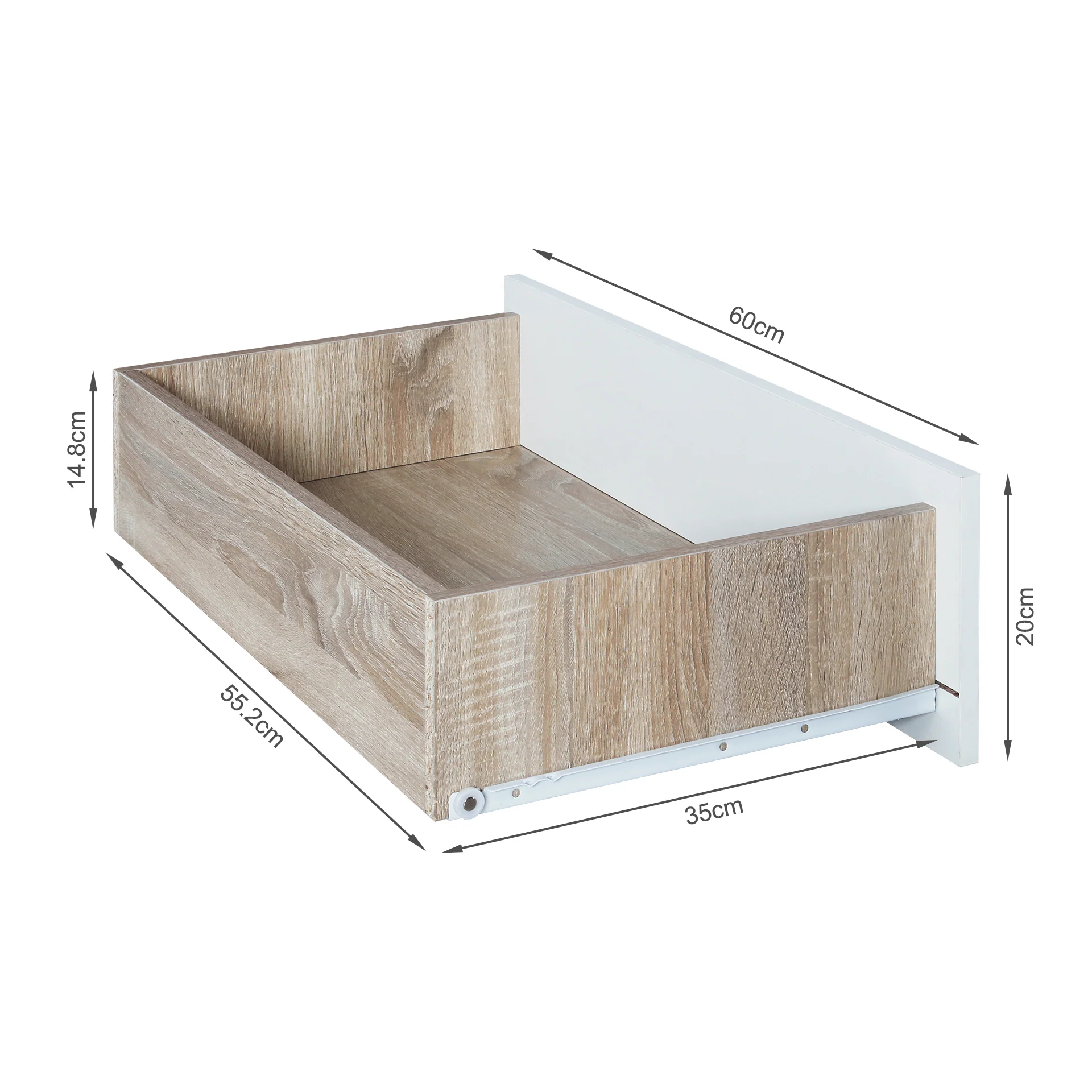 Garrett Lowboy 8 Drawer Chest Dresser - Oak - Image 13