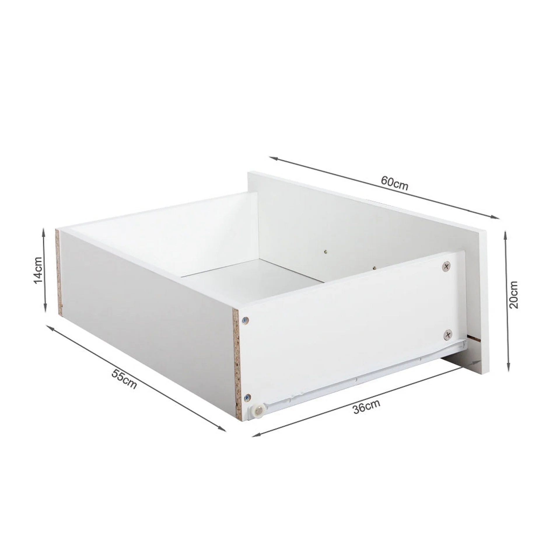GARRETT Tallboy 8 Drawer Chest Dresser - WHITE - Image 6