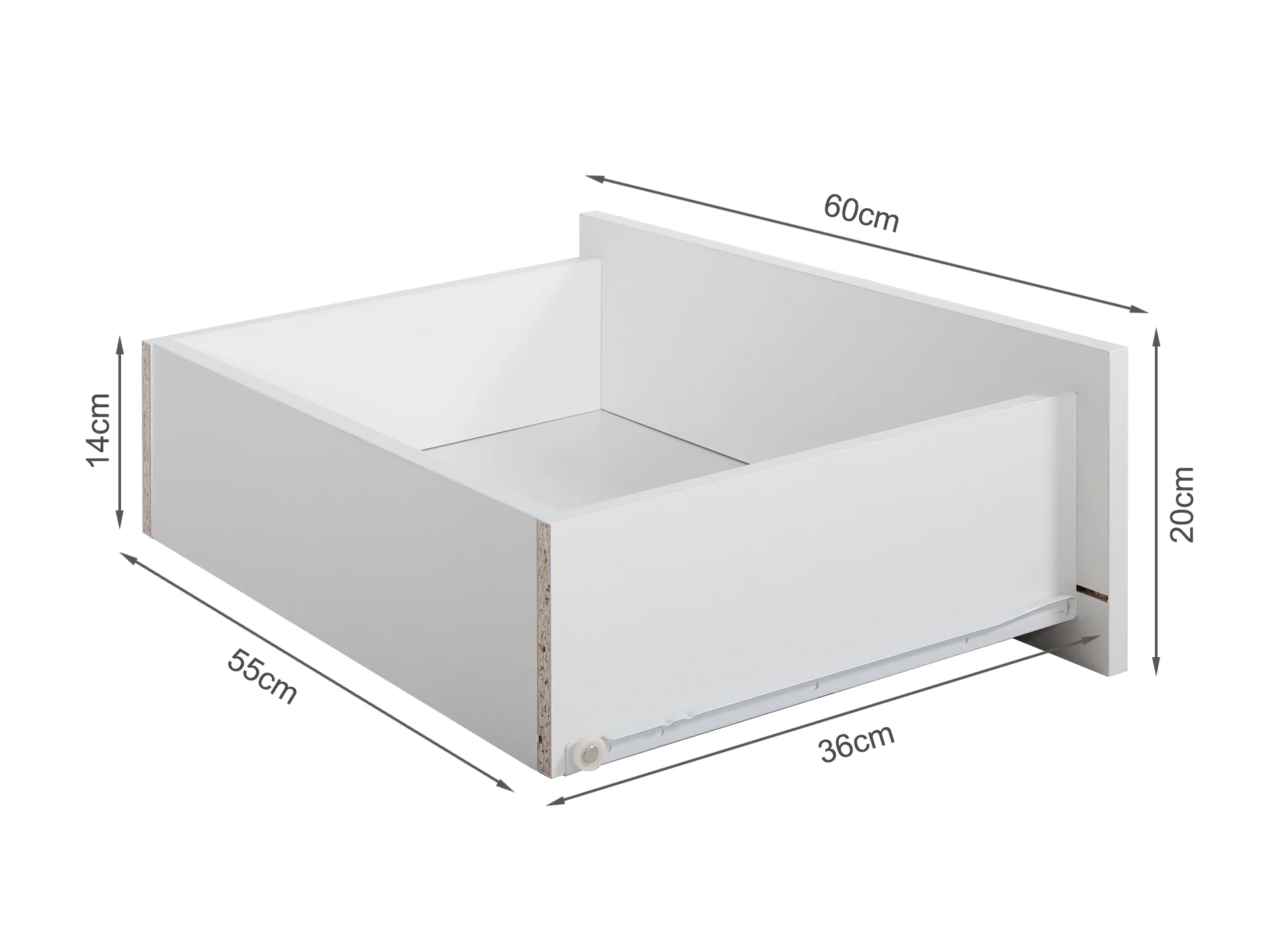 GARRETT Tallboy 8 Drawer Chest Dresser - WHITE - Image 7