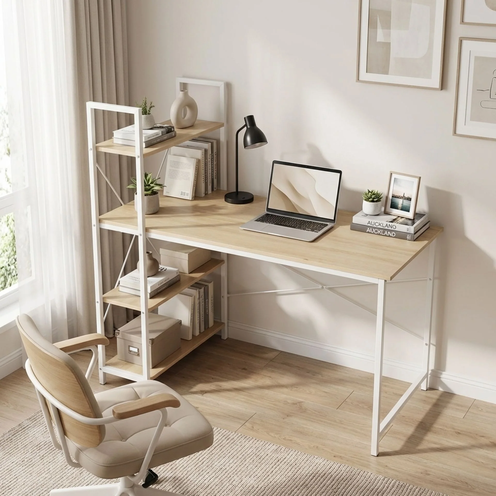 Gavyn 120cm Computer Desk - White - Image 2