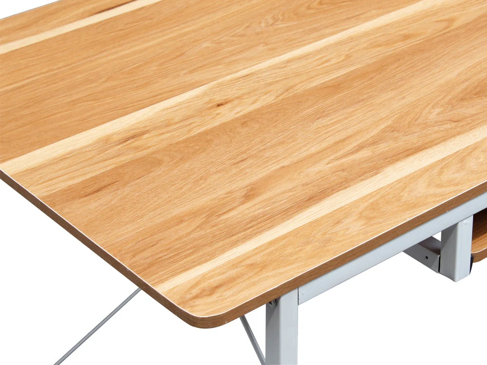 GAYLE 120cm Desk with Bookshelf - WALNUT - Image 7