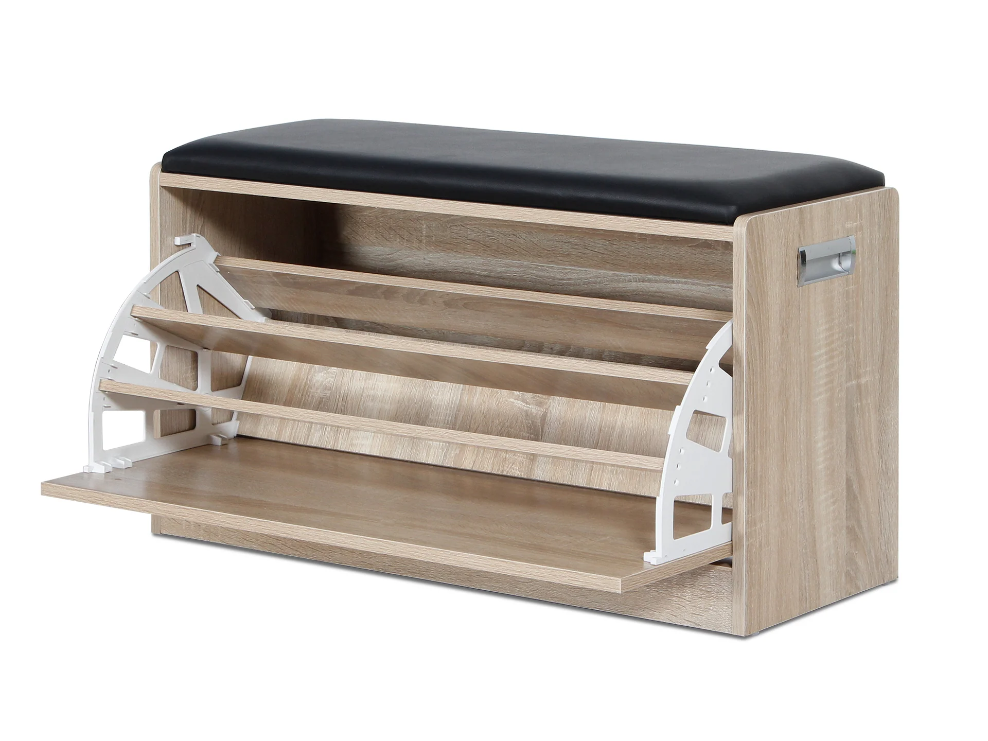 Gloria Wooden Shoe Rack 3 Layer - Oak - Image 5