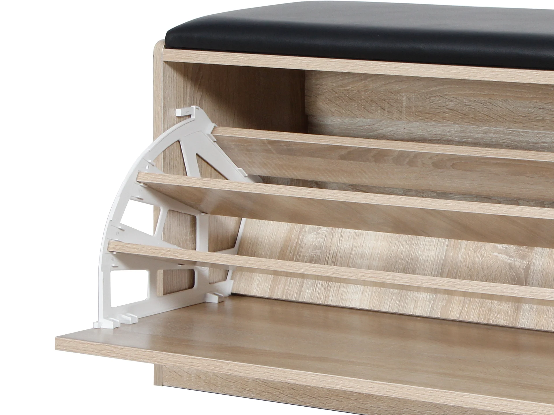 Gloria Wooden Shoe Rack 3 Layer - Oak - Image 7