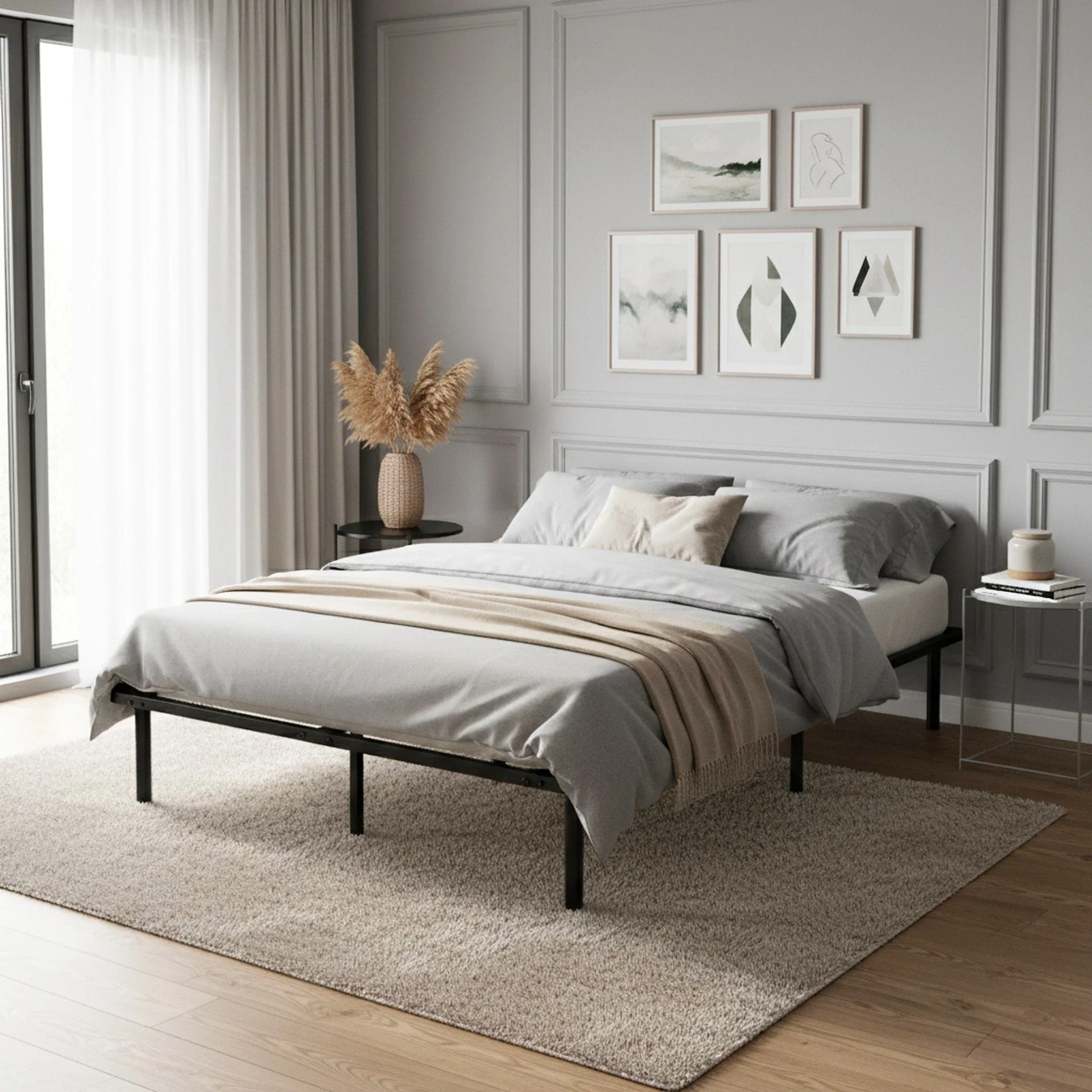 Graham Double Metal Bed Frame - Black - Image 3