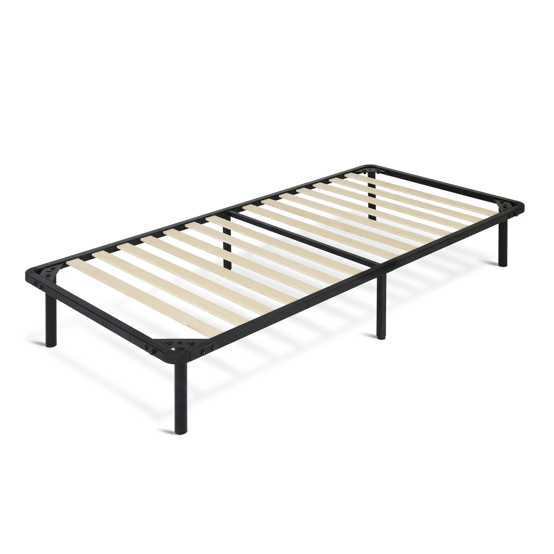 Graham Single Metal Bed Frame - Black - Image 8