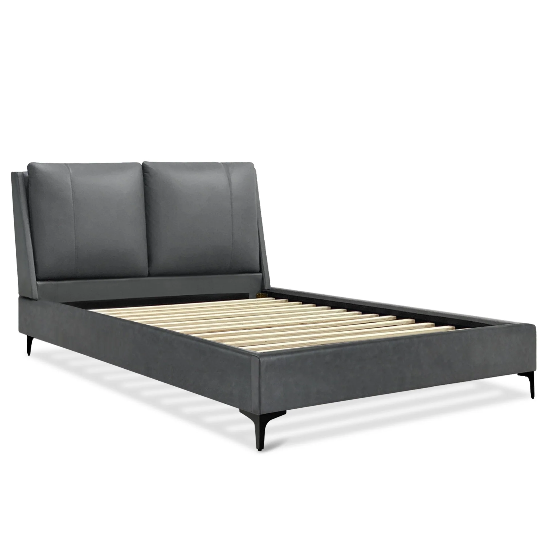 Gravatt Queen Bed Frame - Dark Grey - Image 2