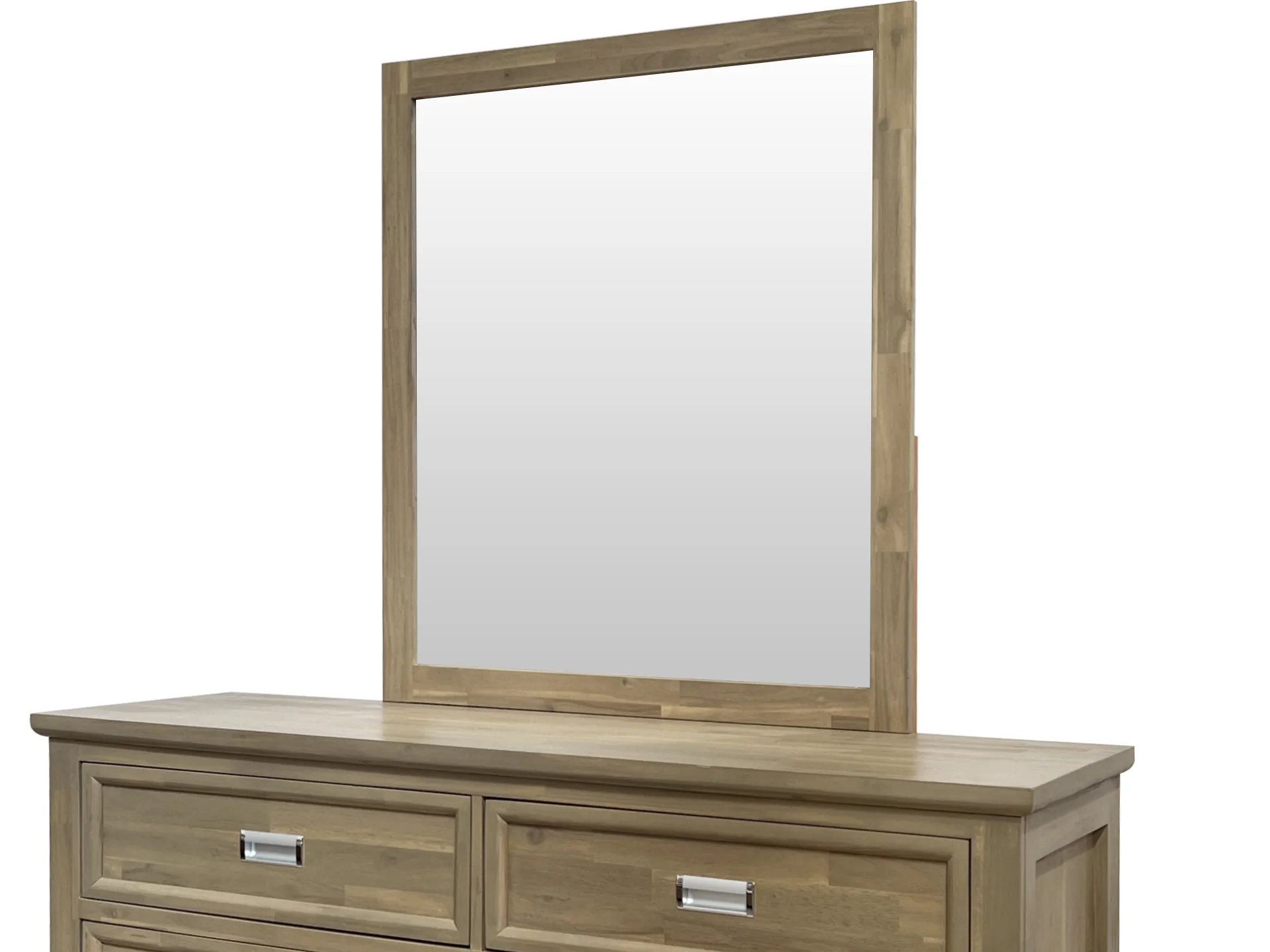 Hadley Solid Wood 6 Drawer Dresser with Mirror - Emerland Grey - Image 7