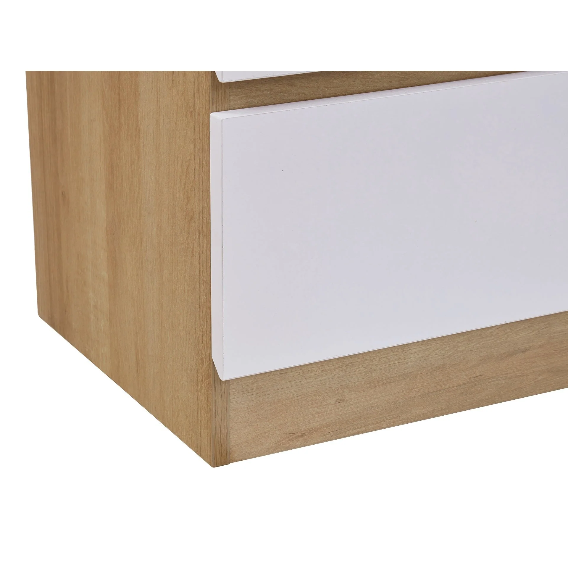 Harris 4 Drawers Tallboy - Oak + White - Image 10