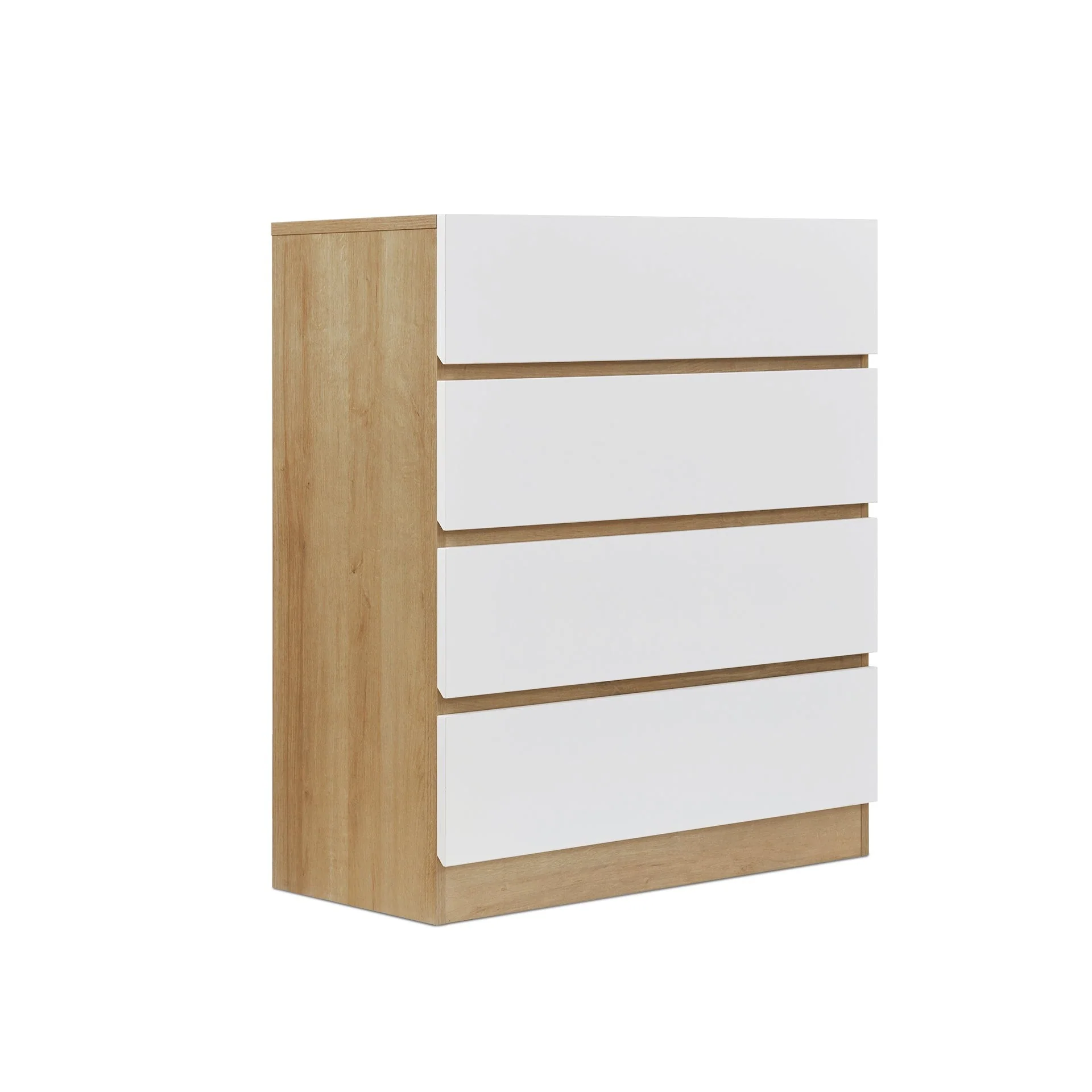 Harris 4 Drawers Tallboy - Oak + White - Image 5