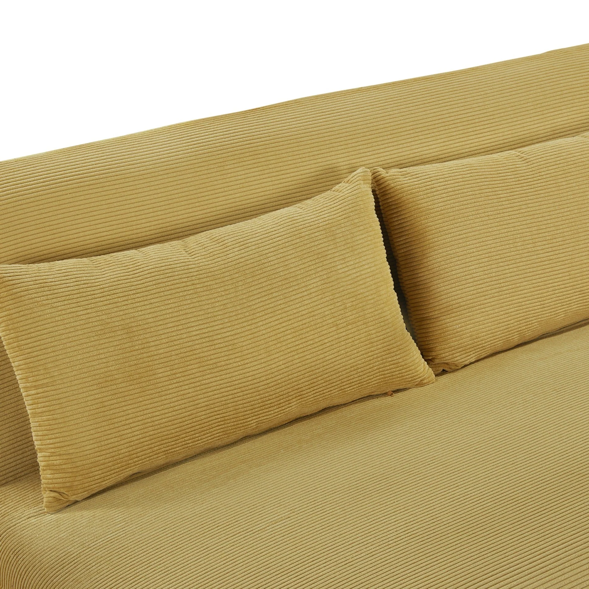 Hastings 2 Seater Fold-Out Sofa Bed - Yellow - Image 13
