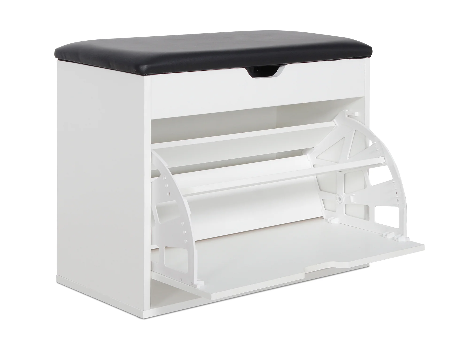 Hawea Wooden Shoe Rack 3 Layer - White - Image 4