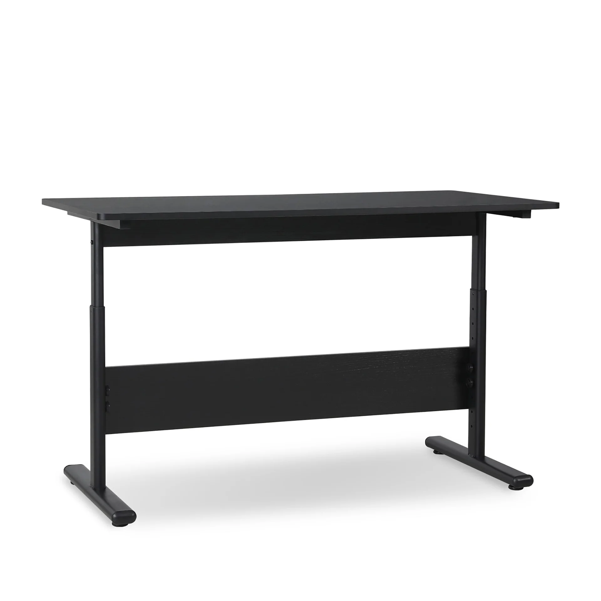 Hector 120cm Height-Adjustable Computer Desk - Black - Image 6