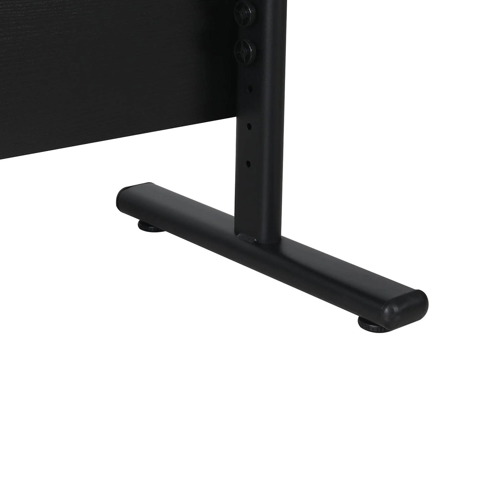 Hector 140cm Height-Adjustable Computer Desk - Black - Image 11