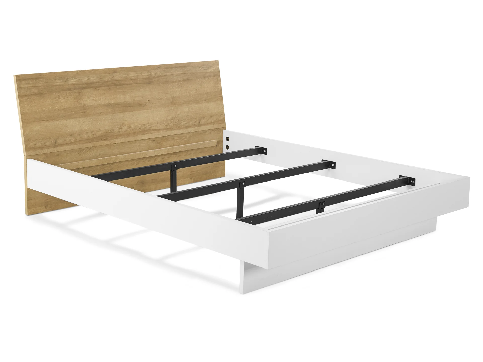 HEKLA King Wooden Bed - WHITE - Image 3