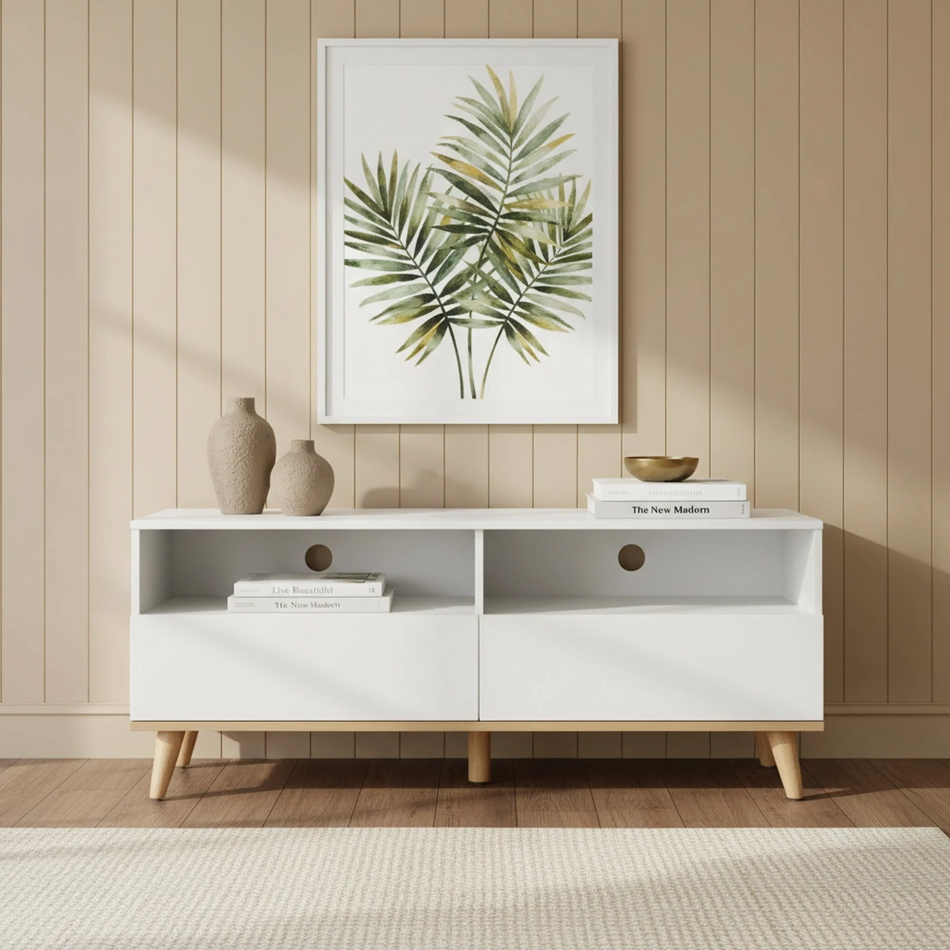 Hudson 1.3M Entertainment Unit - White - Image 3