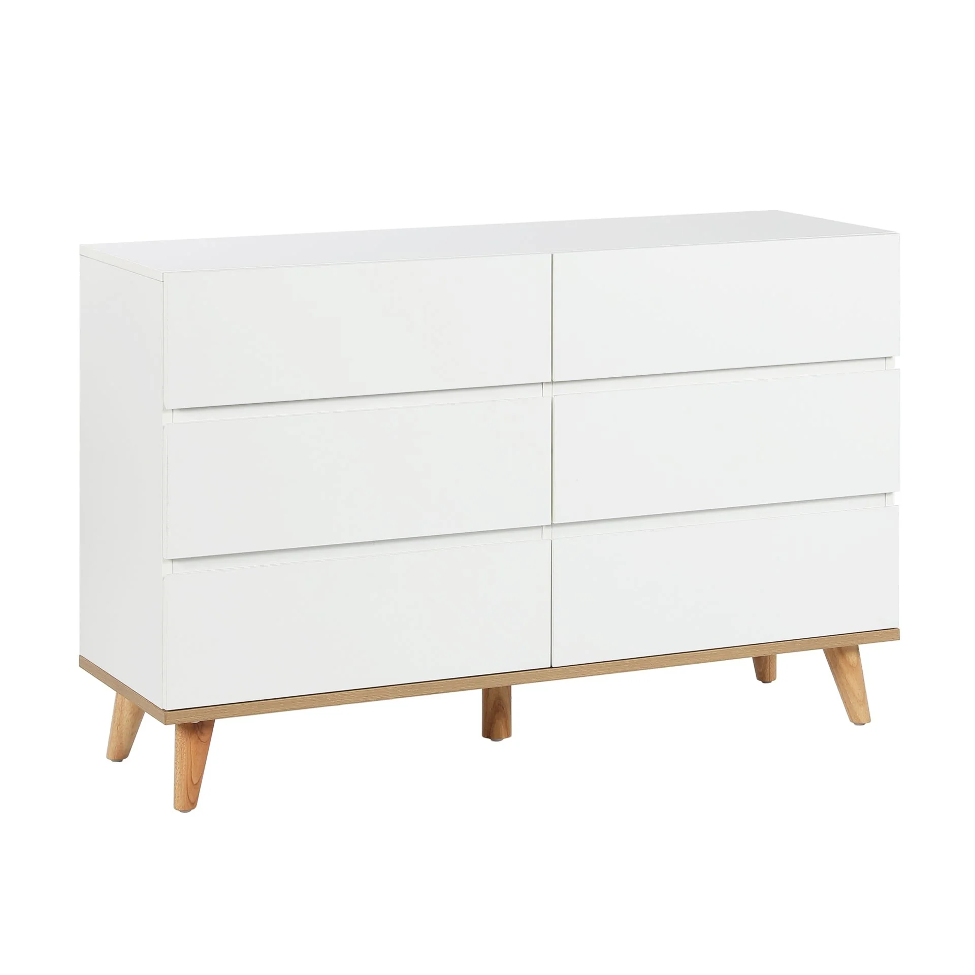 Hudson 6 Drawers Lowboy - White - Image 10