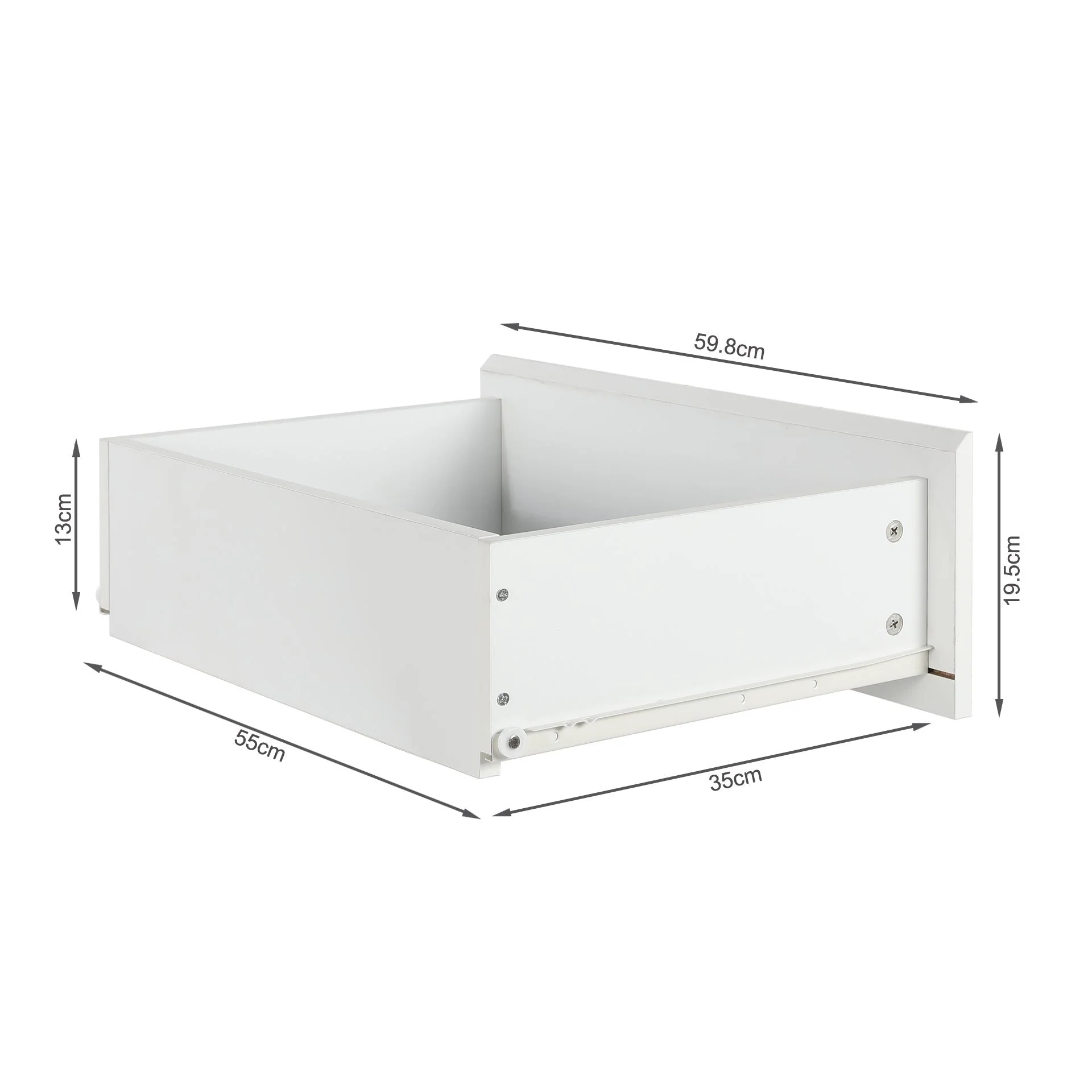 Hudson 6 Drawers Lowboy - White - Image 15