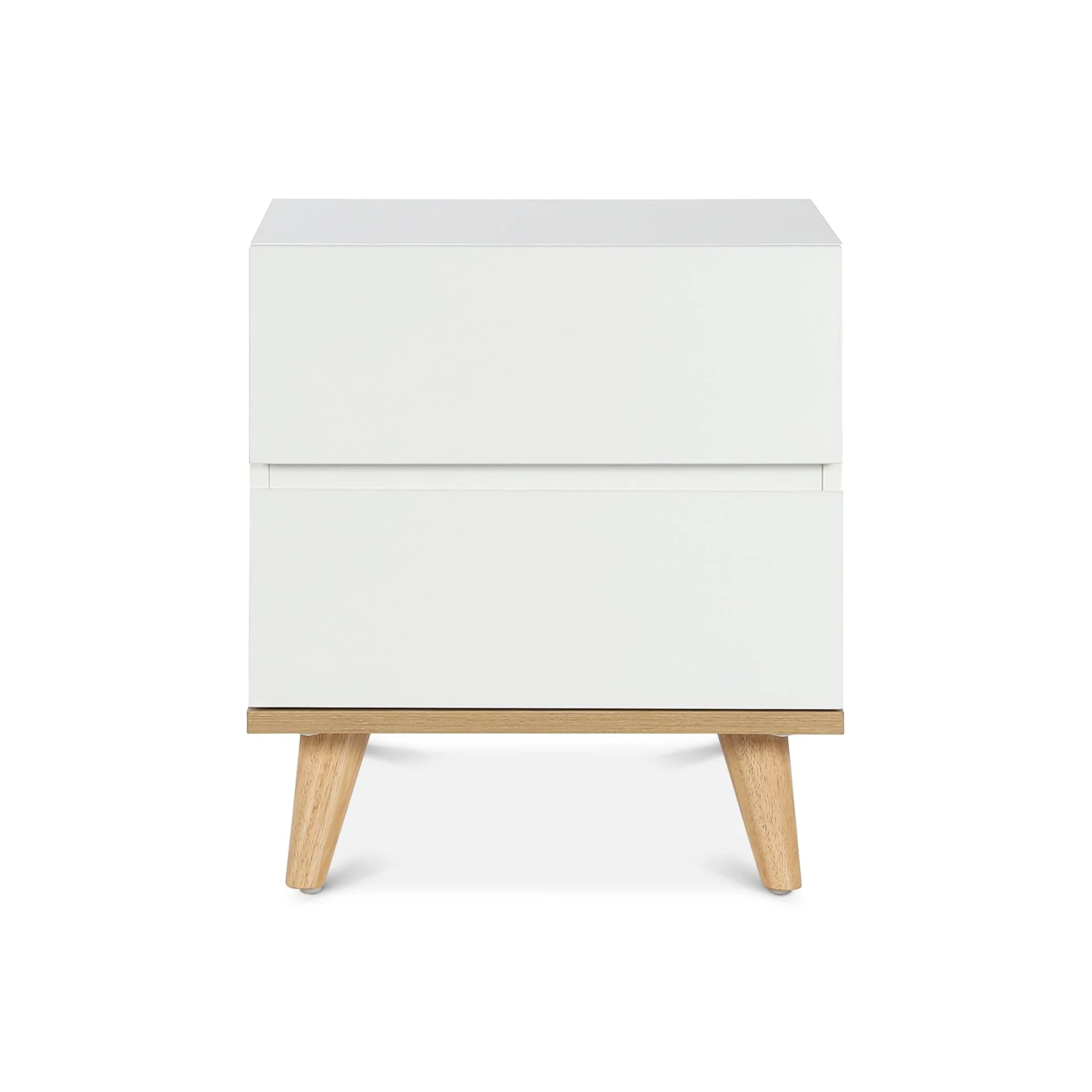 Hudson Wooden Bedside Table  - White - Image 9