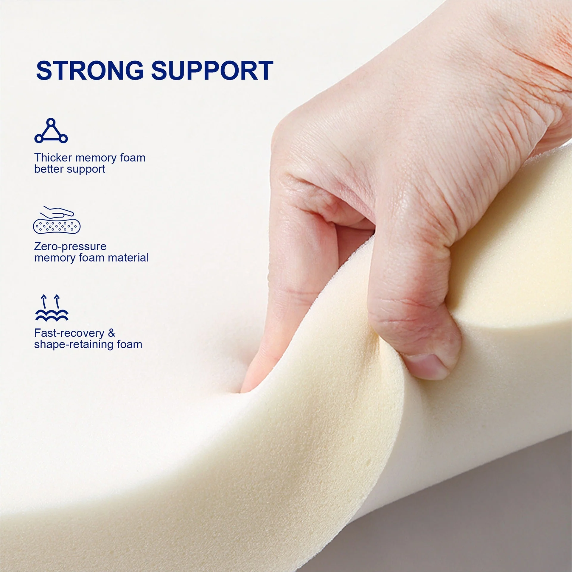 IceContour Memory Foam Pillow 60 x 35 x 10/12 cm - Image 3
