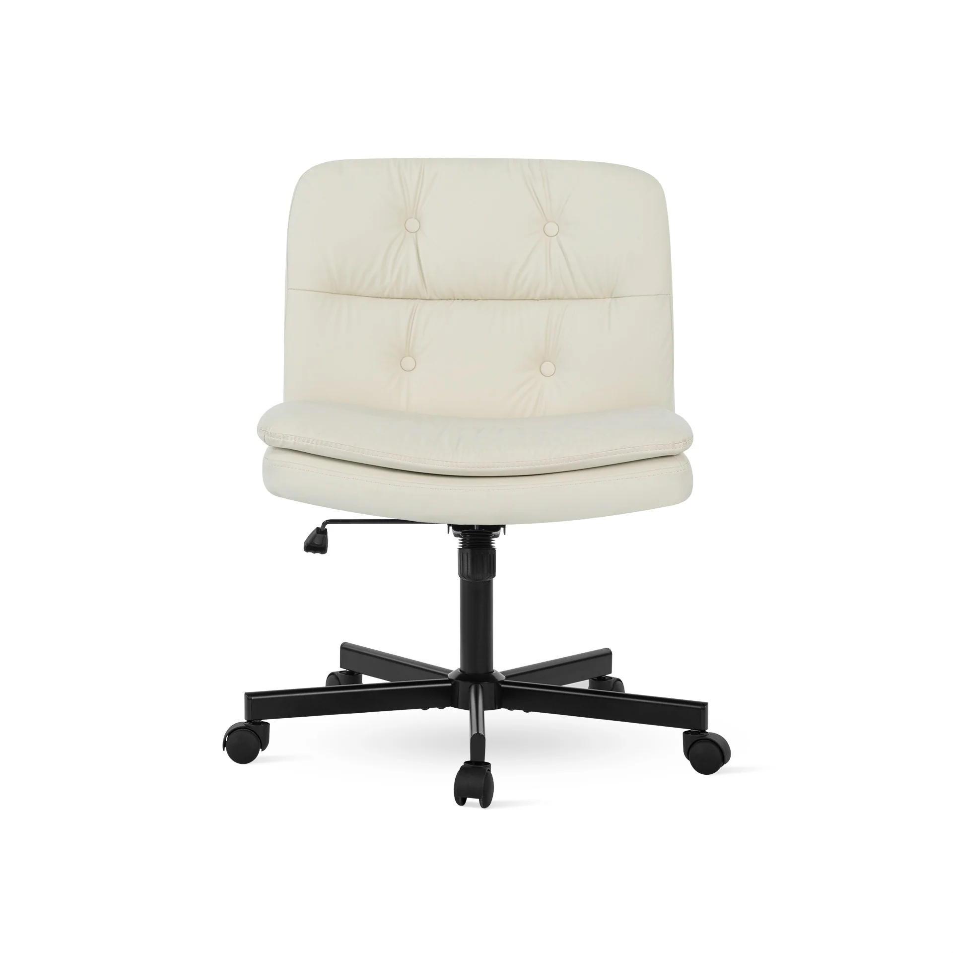 Israel Cross Legged Office Chair - Ivory - Image 5