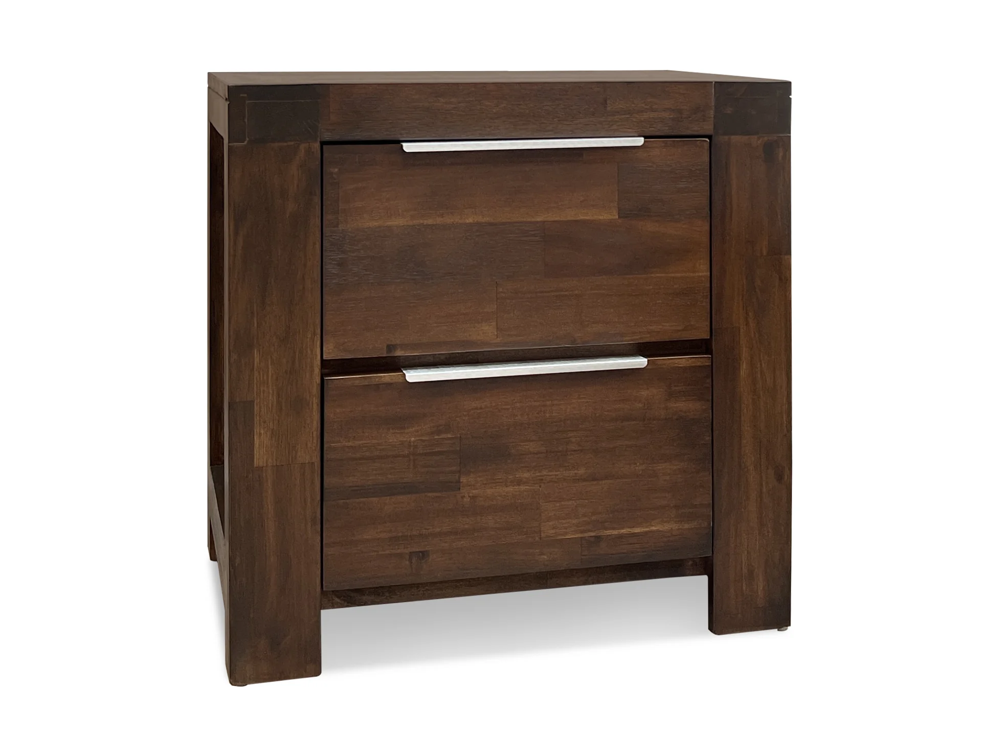 Jarvis Solid Acacia Wood Bedside Table - Caramel - Image 2