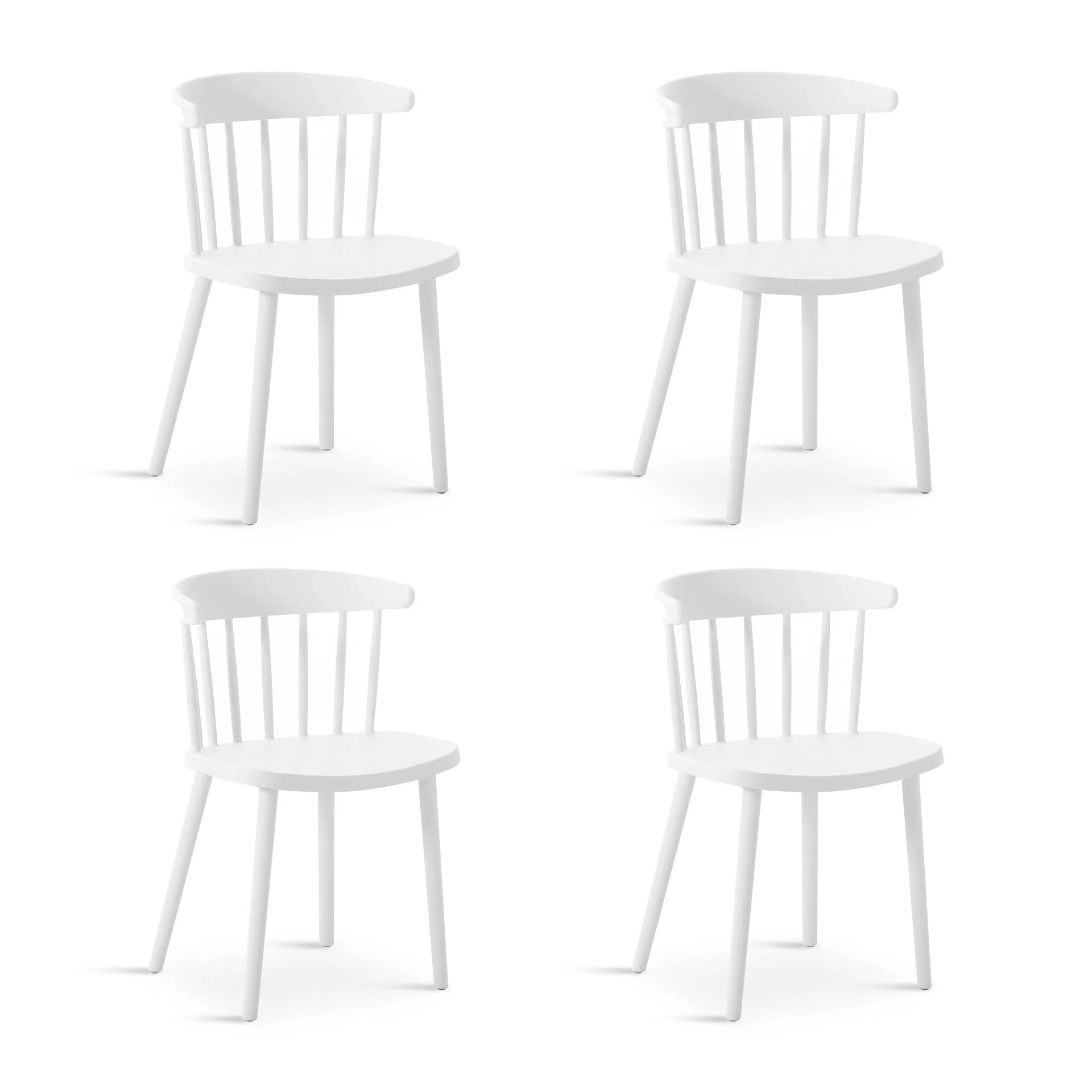 Jayden Dining Chair - Set of 4 - White - Image 7