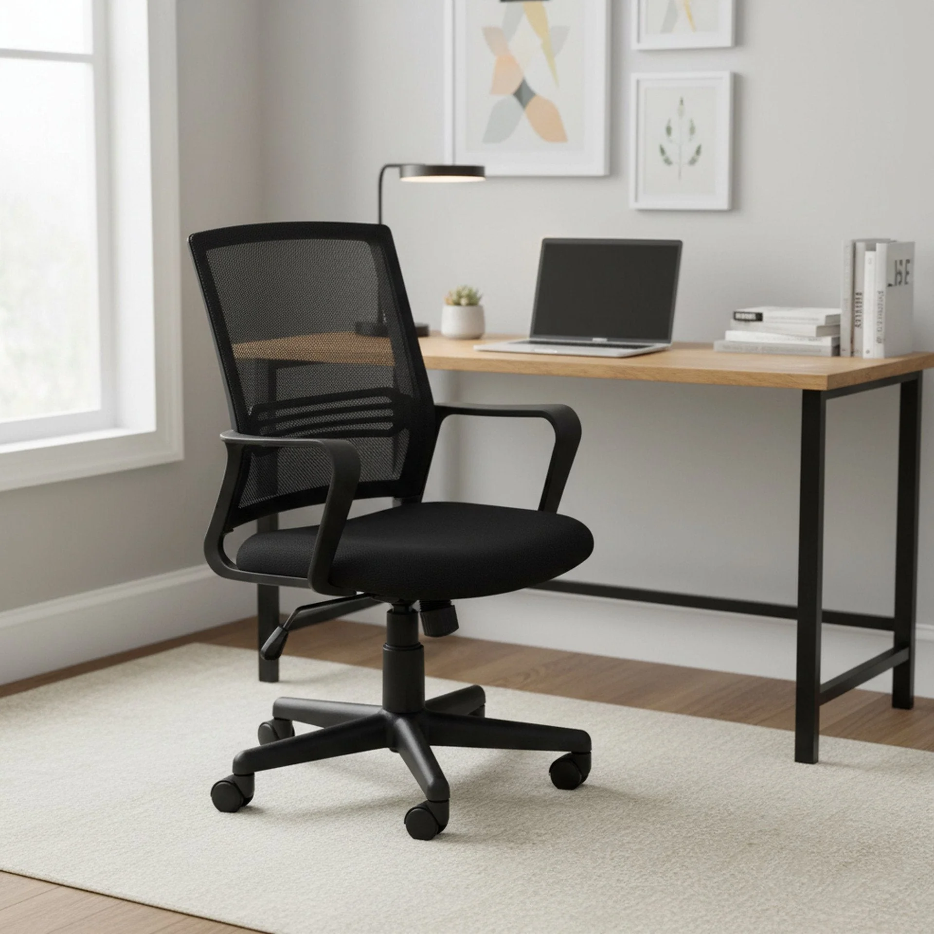 Joei Office Chair - Black - Image 4