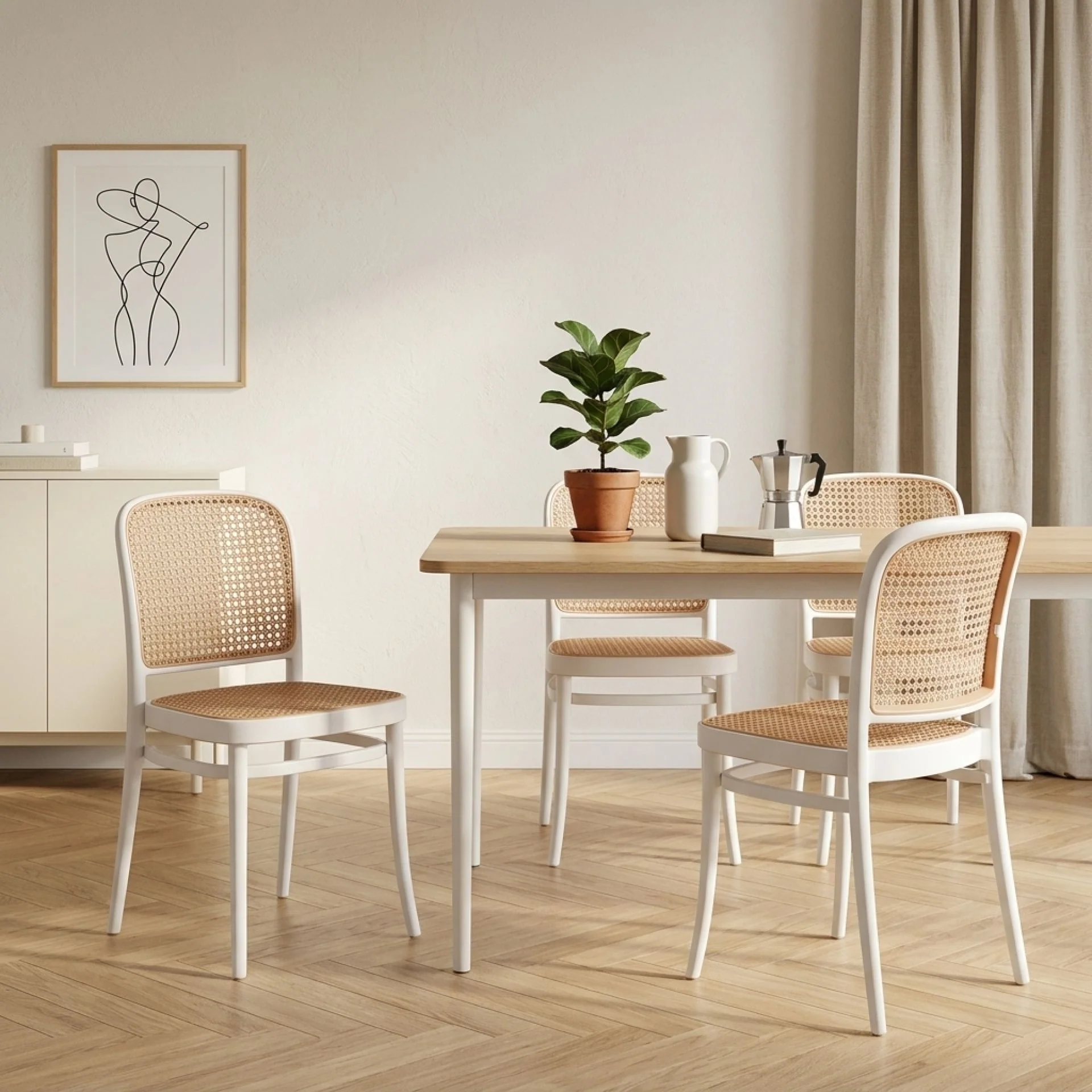 Josiah Dining Chair - Set of 4 - White - Image 2