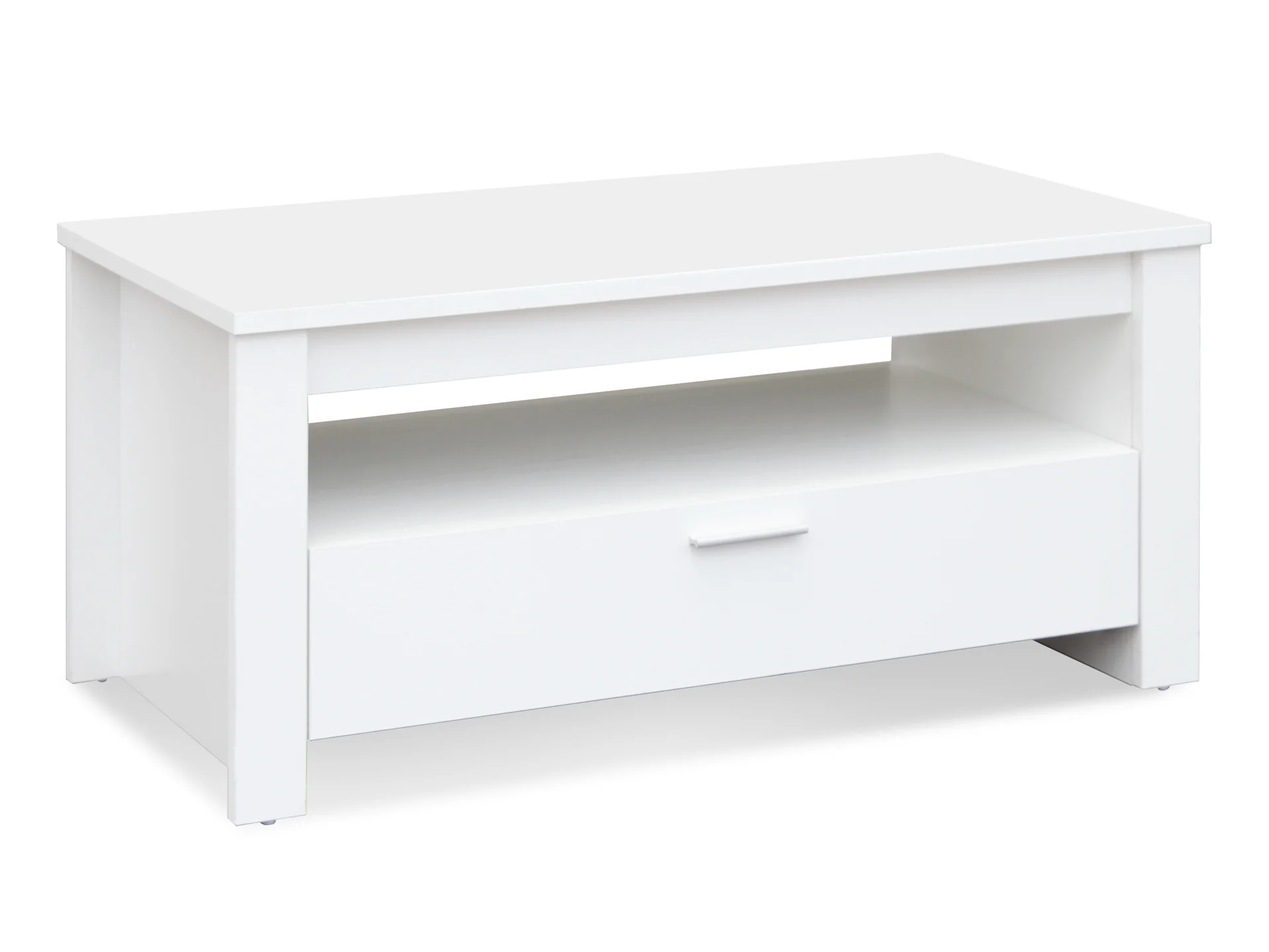 Jules Single Drawer Coffee Table - White - Image 2