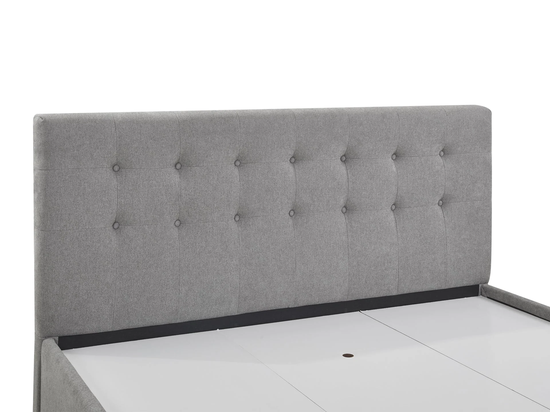 JULIAN King Bed with Drawers - LIGHT GREY - Image 5
