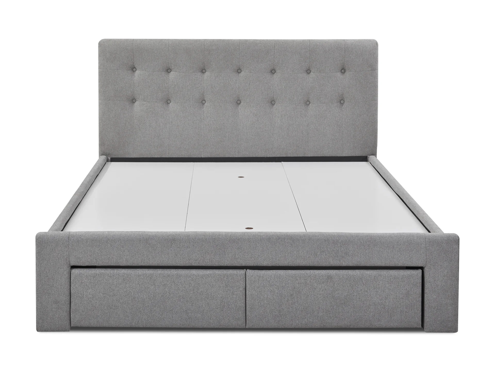 JULIAN Queen Bed with Drawers - LIGHT GREY - Image 3