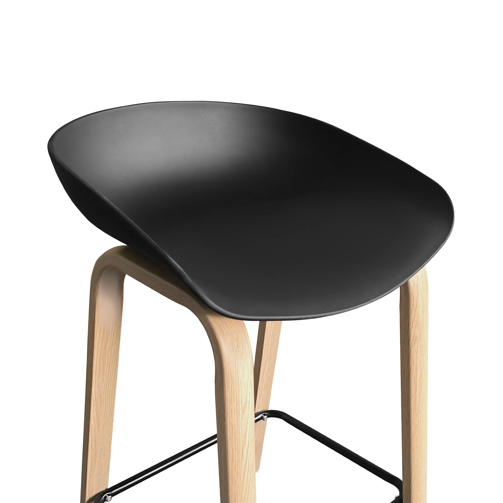 Kai Bar Stool Metal Barstool 65cm - Black - Image 11