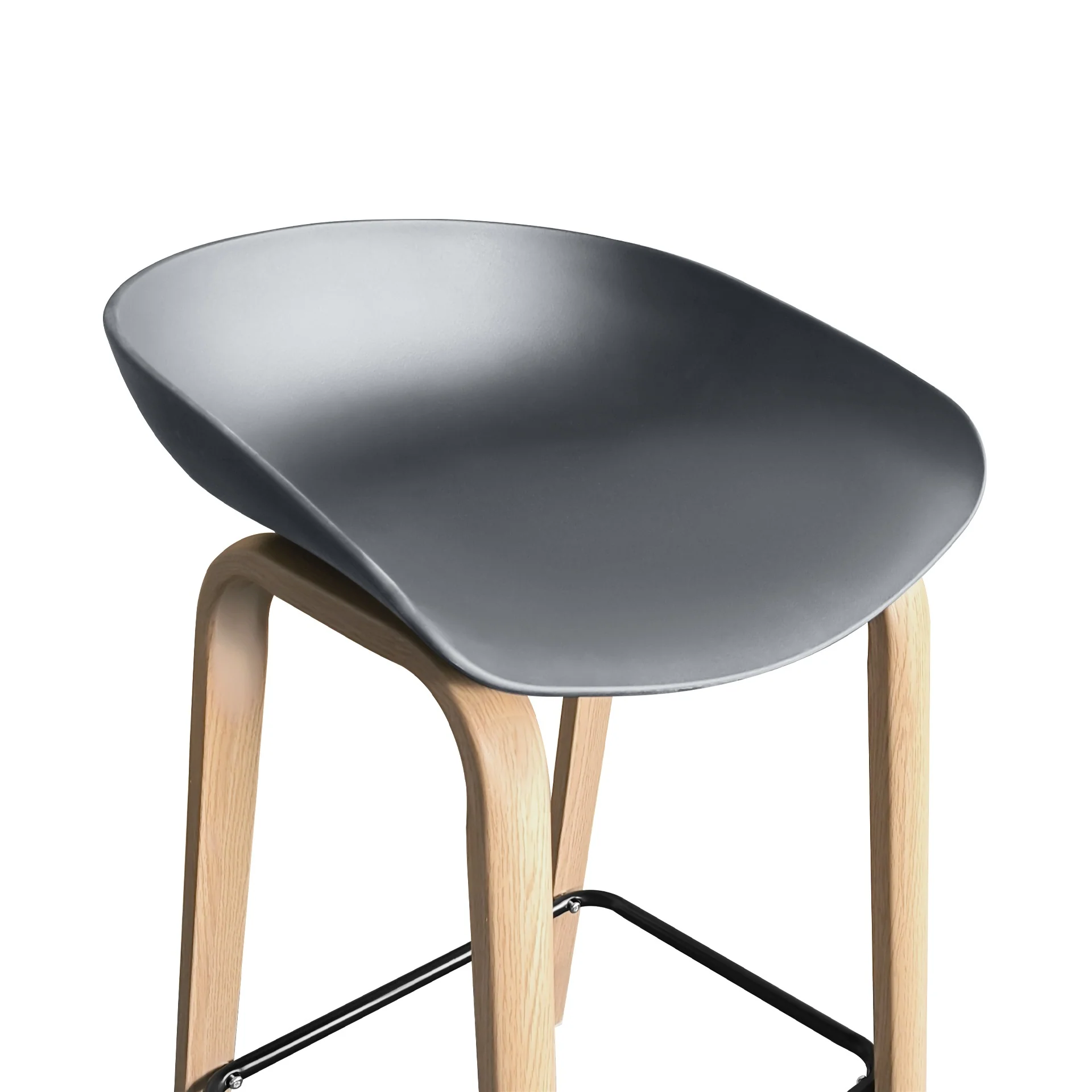 Kai Pro Metal Bar Stool 65cm - Set of 2 - Grey - Image 9