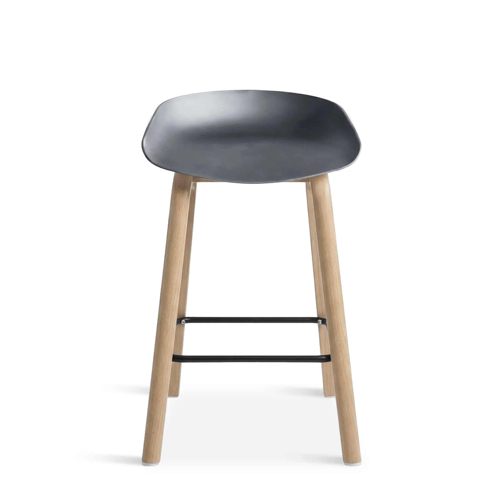 Kai Bar Stool Metal Barstool 65cm - Grey - Image 8
