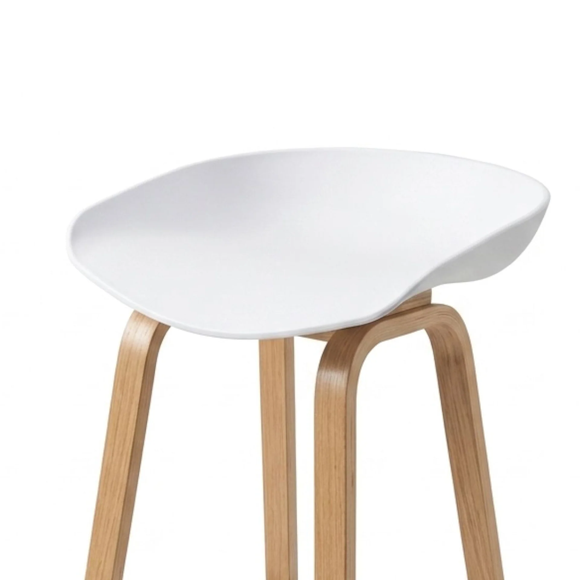 Kai Metal Bar Stool 65cm - Set of 2 - White - Image 8