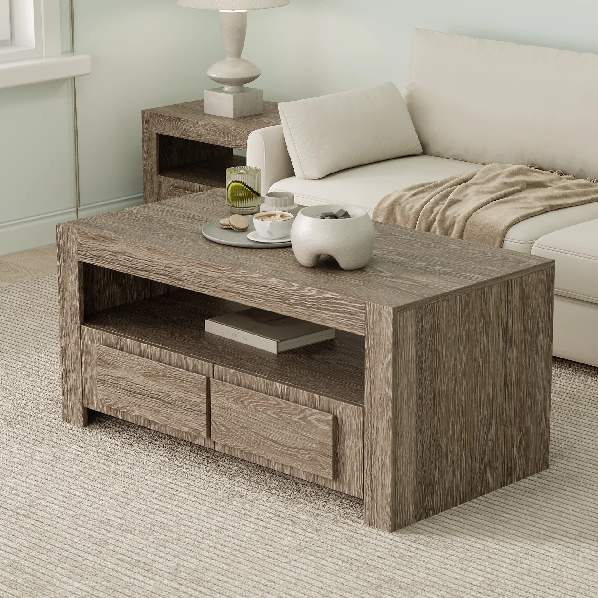 Kalani Coffee Table - Sonama Oak - Image 2