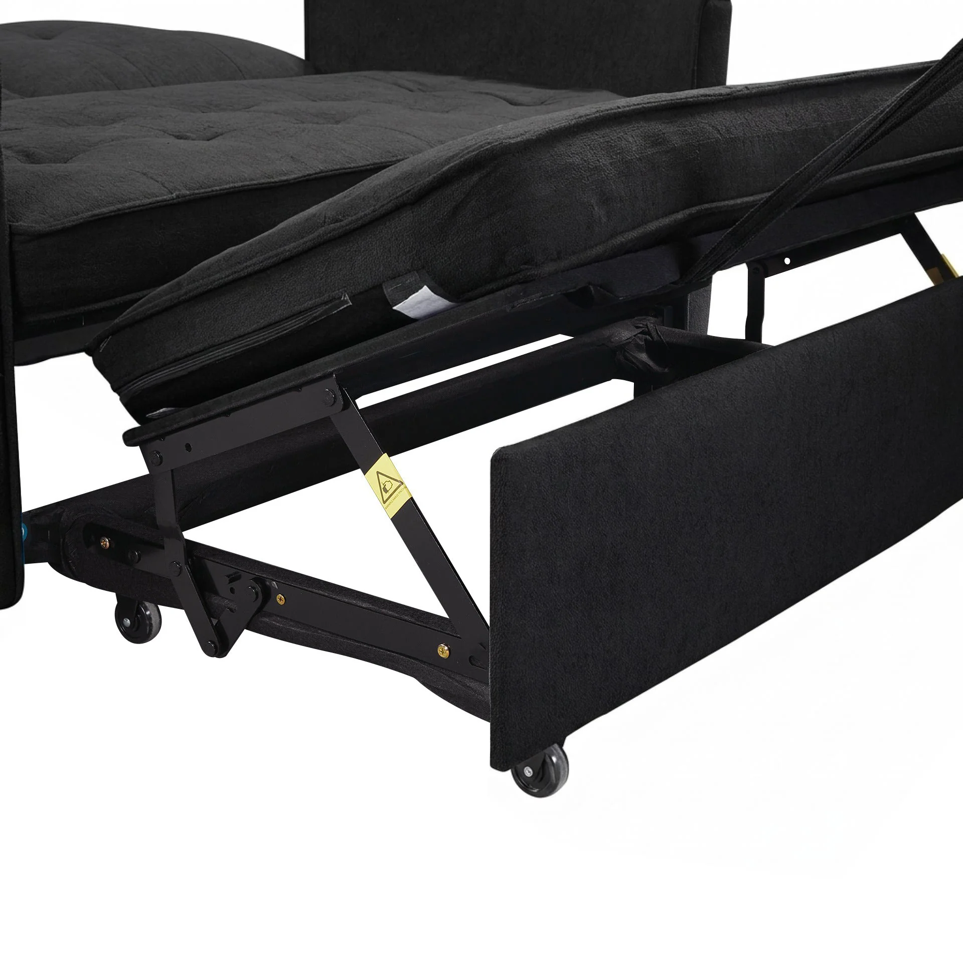 Kauri Boucle  2 Seater Sofa Bed - Black - Image 17