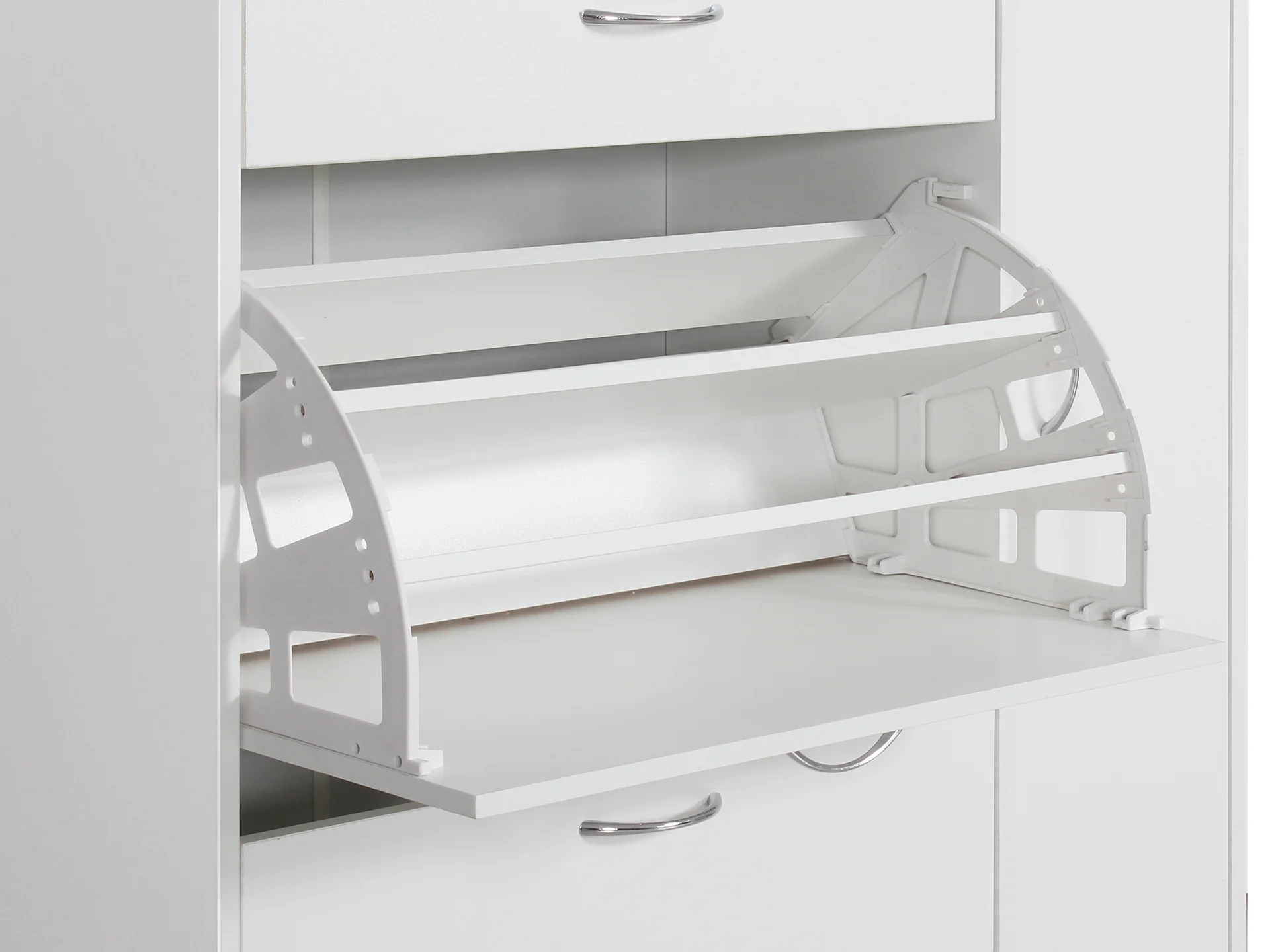 Kihona 3 Drawer Shoe Cabinet Storage - White - Image 7
