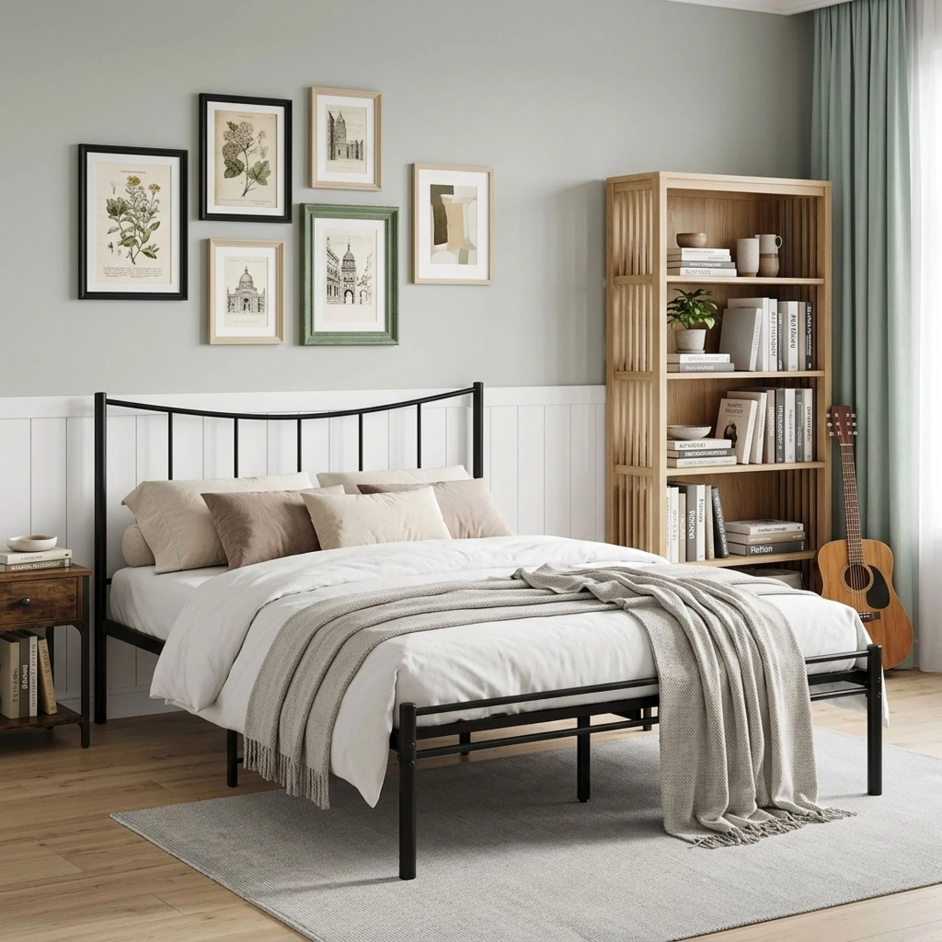 Kinsley Double Metal Bed Frame - Black - Image 3