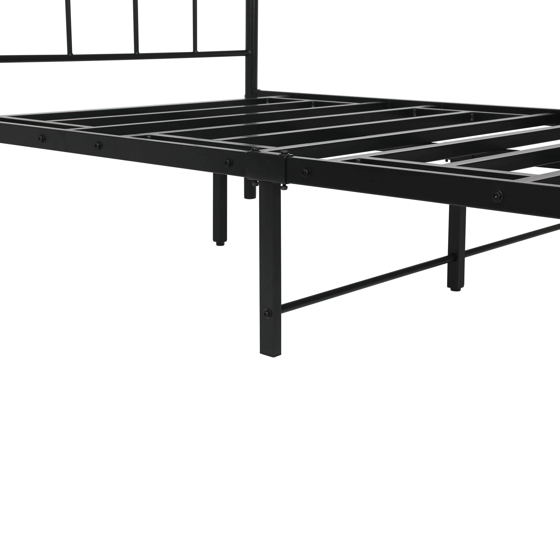 Kinsley Single Metal Bed Frame - Black - Image 8