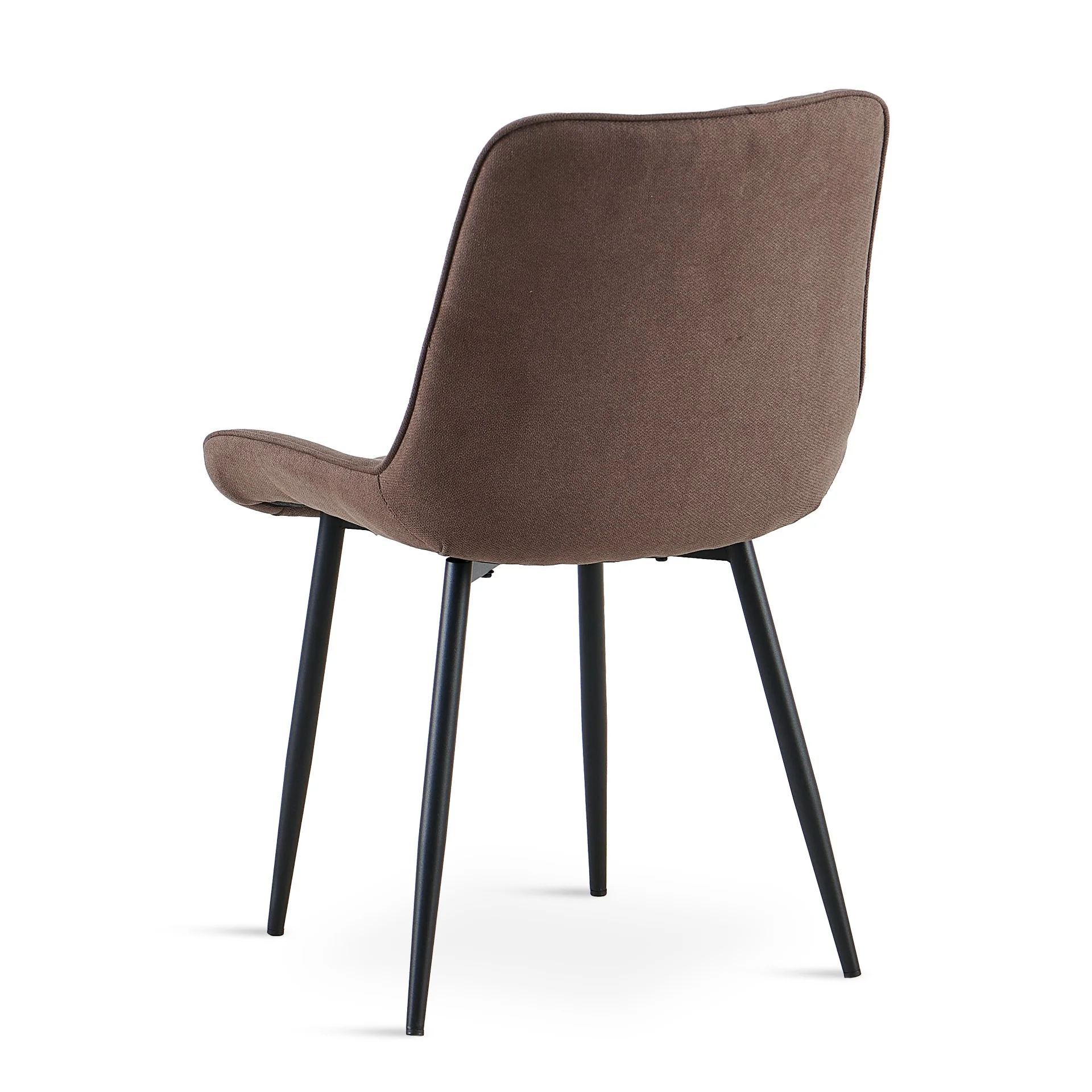 Kivo Linen Dining Chair - Set of 4 - Brown - Image 8