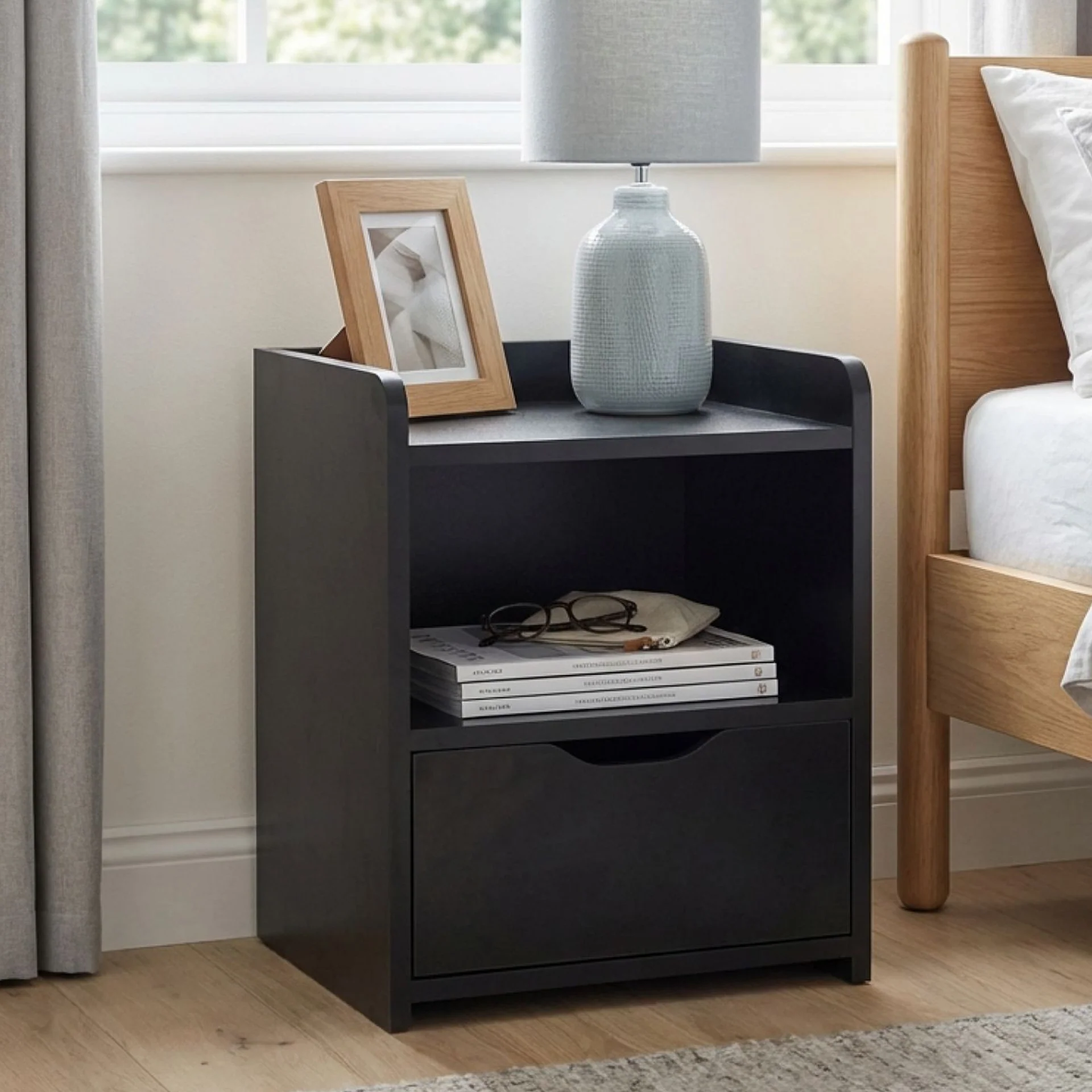 Knox Bedside Table - Espresso - Image 4