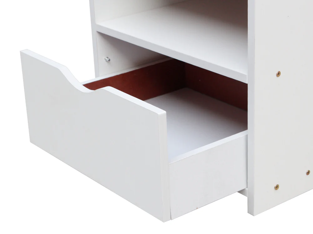 KNOX Bedside Table - WHITE - Image 2