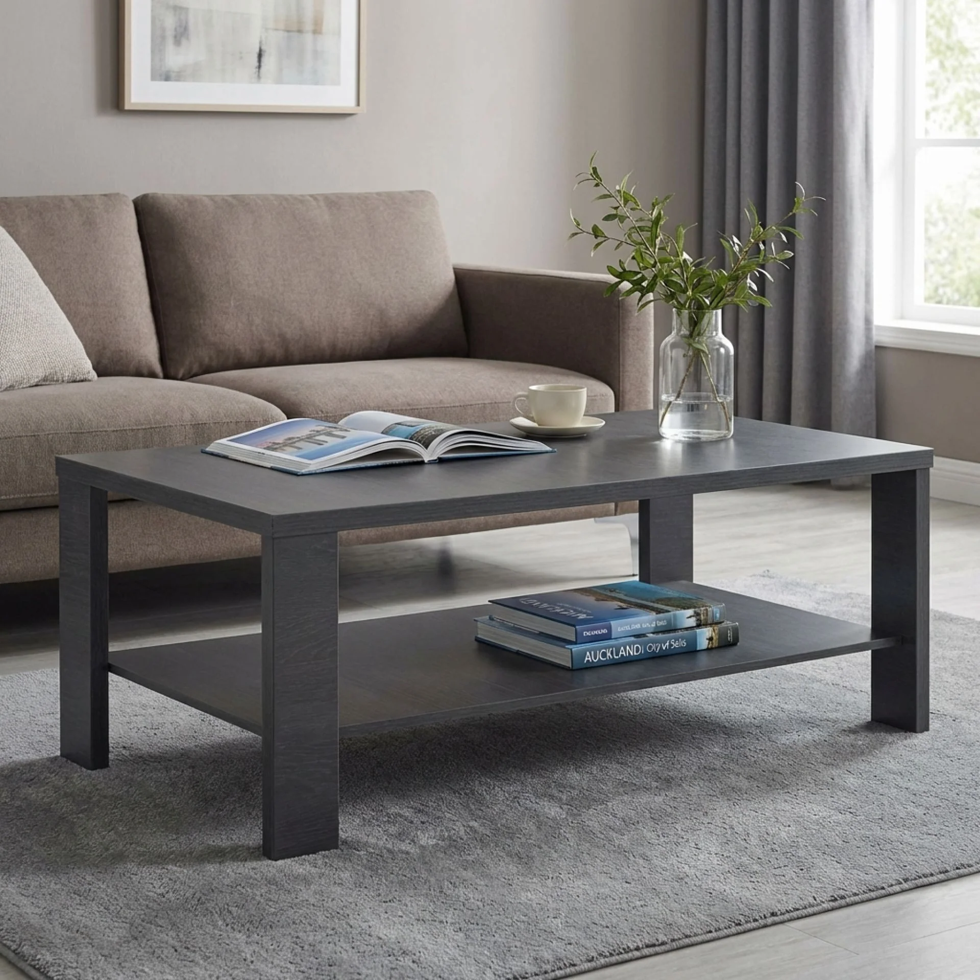 Koda Rectangle Coffee Table - Black - Image 3