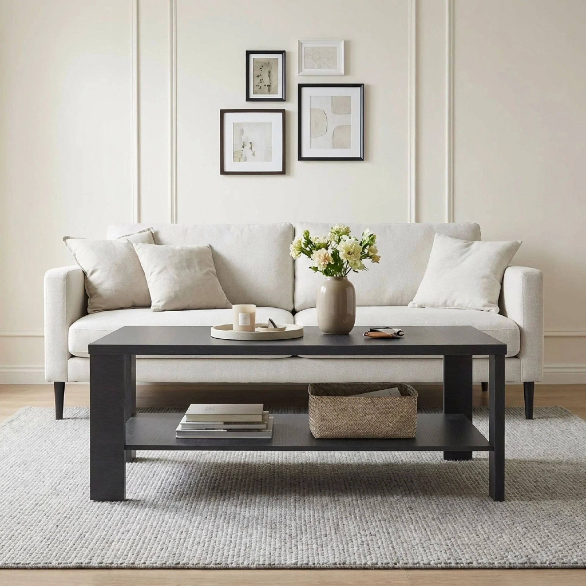 Koda Rectangle Coffee Table - Black - Image 6