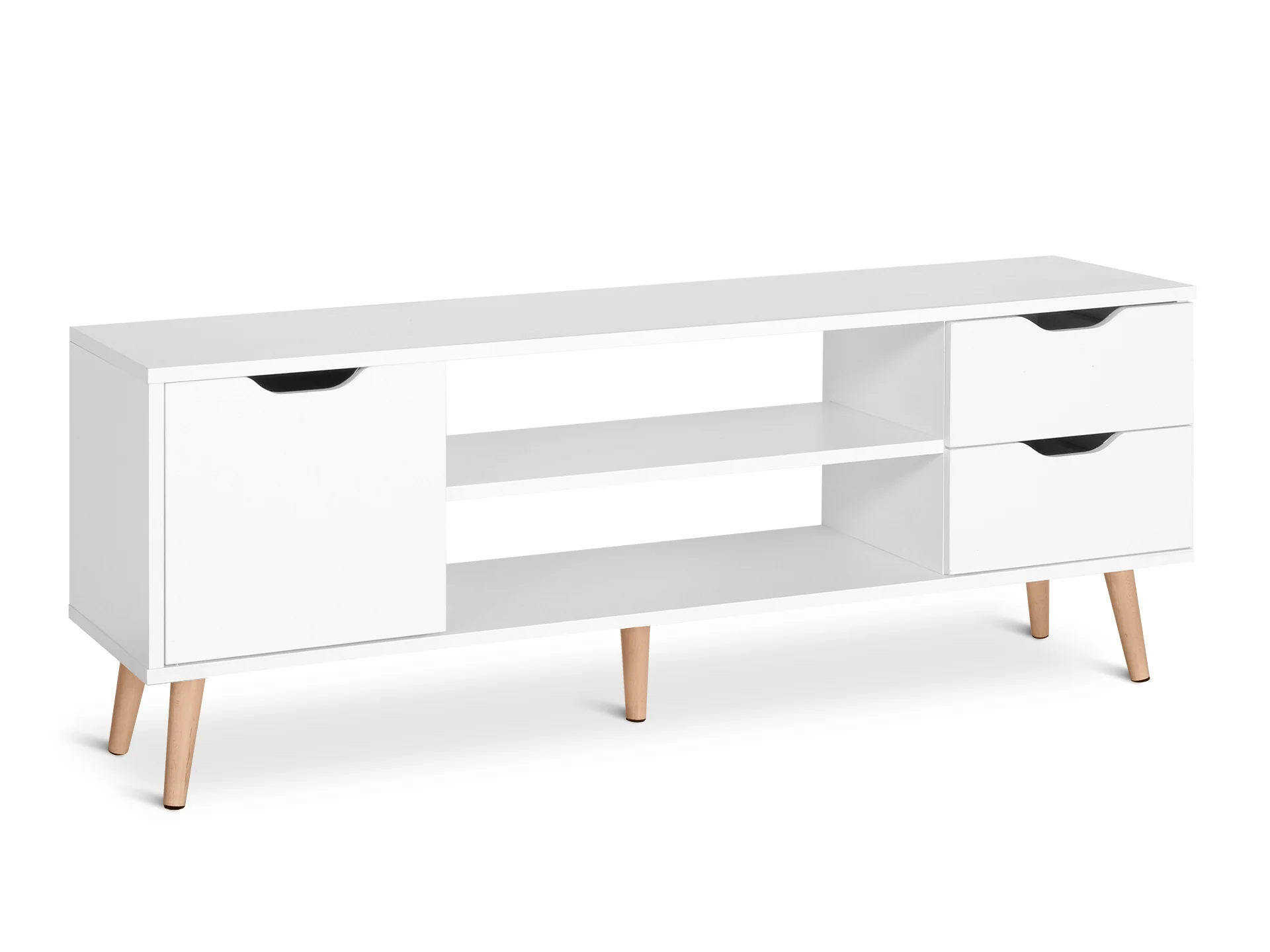 Laguna 1.2m Entertainment Unit - White - Image 2