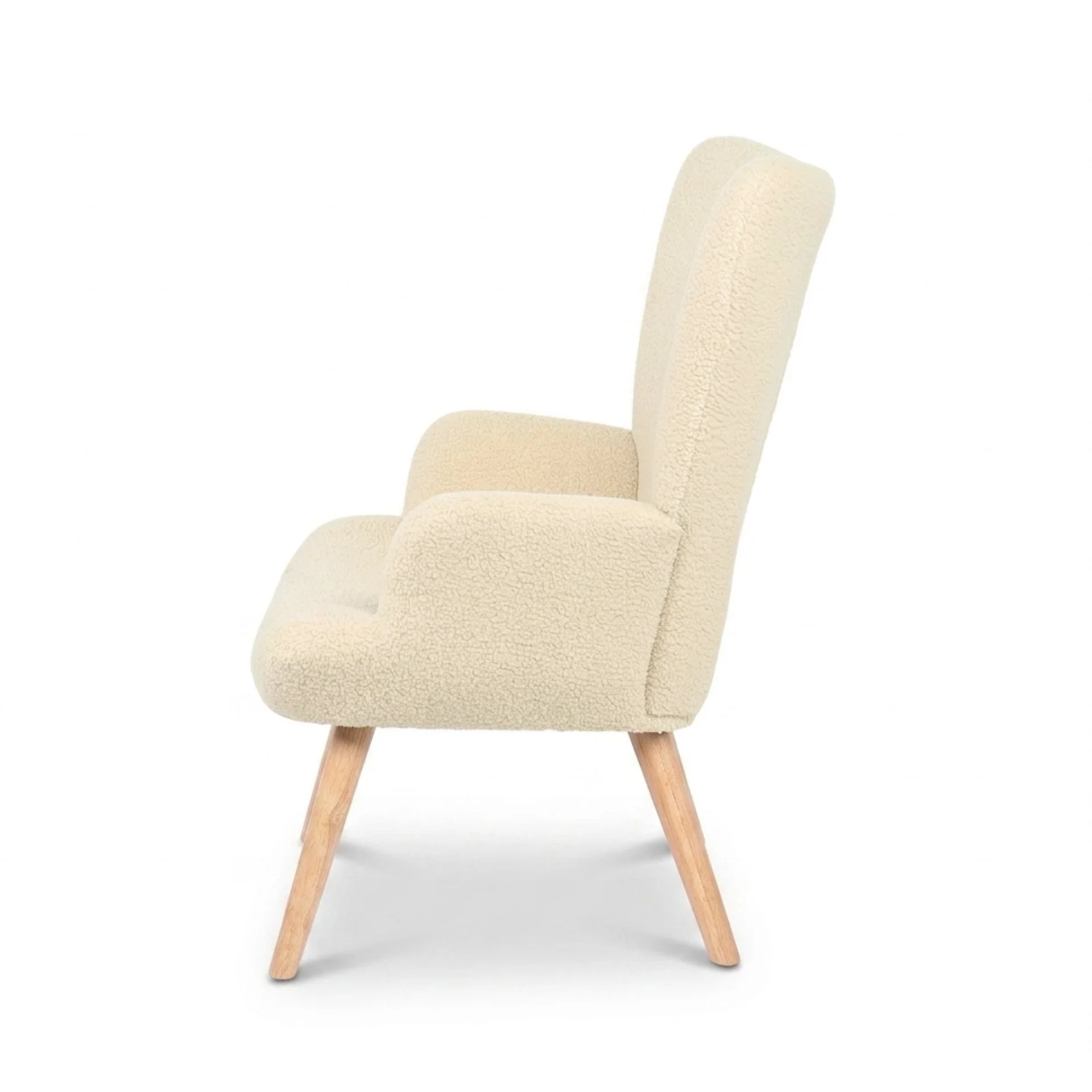 Laze Boucle Armchair - Beige - Image 9