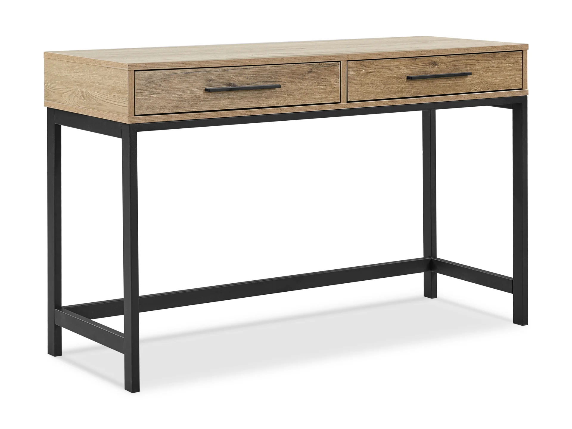 Lennox 120cm Computer Desk - Dark Oak - Image 2