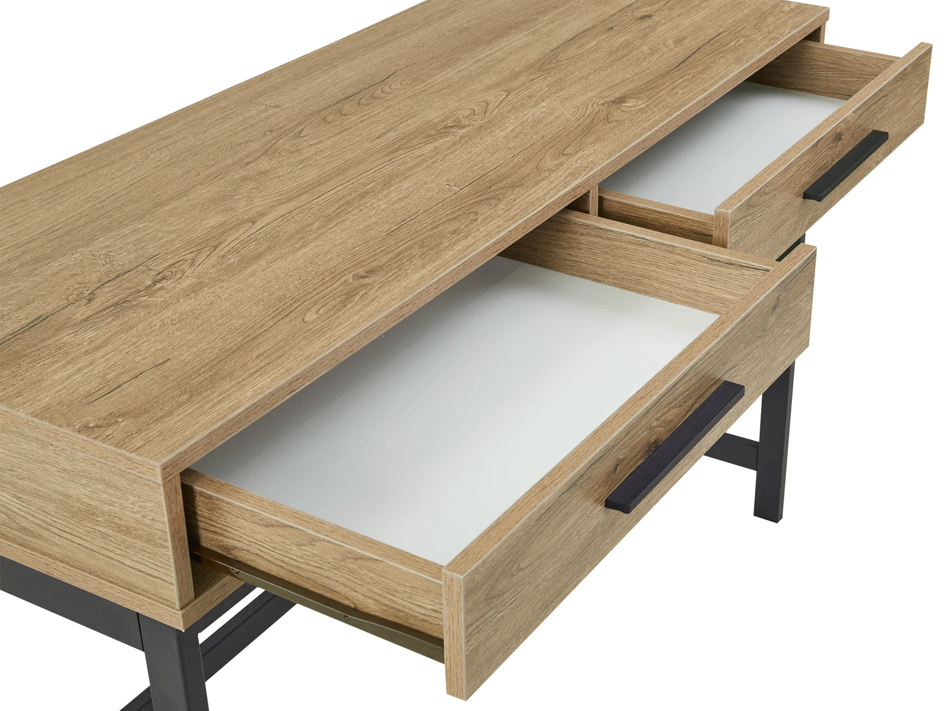 Lennox 120cm Computer Desk - Dark Oak - Image 6