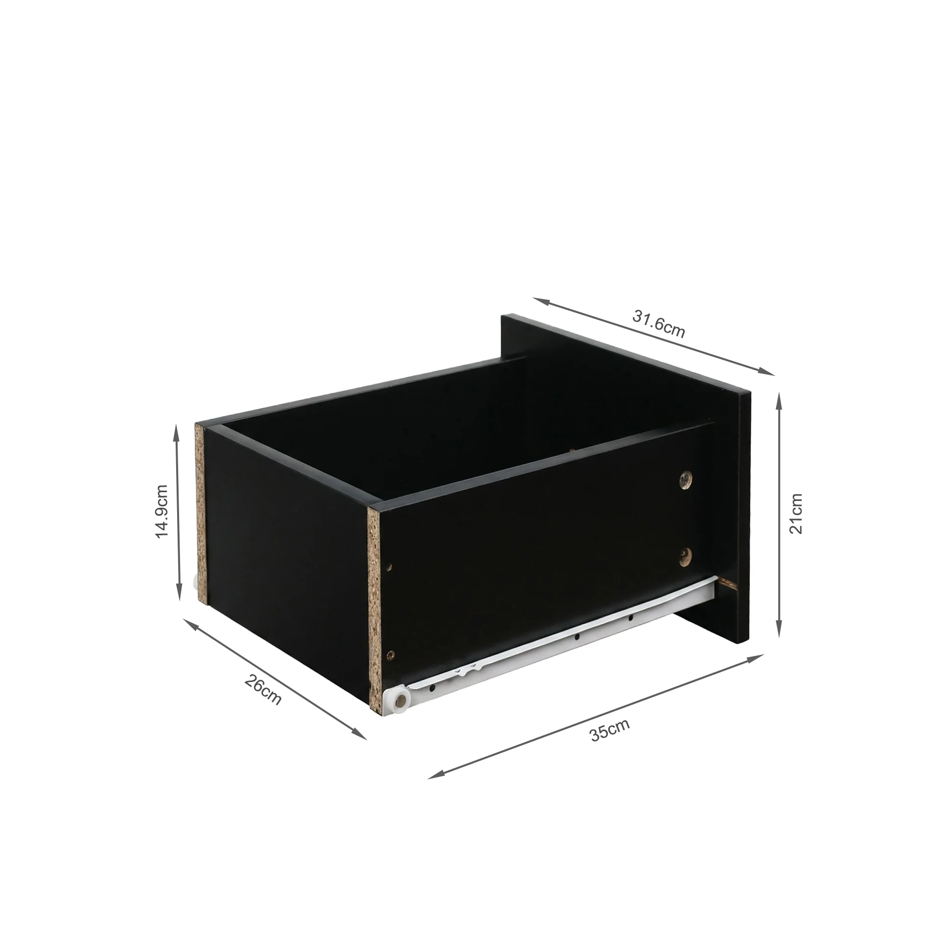 Lisianthus 2 Piece Dressing Table with Mirror & Stool Set - Black - Image 15